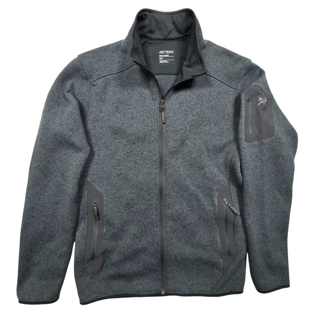 Arc'teryx Covert Cardigan Jacket Mens Small Gray Full Zip Fleece 15375